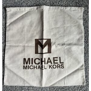 MICHAEL KORS MK DRAWSTRING DUST Purse STORAGE BAG LINEN CANVAS